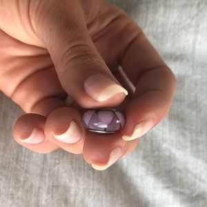 Two tone purple Pandora charm
